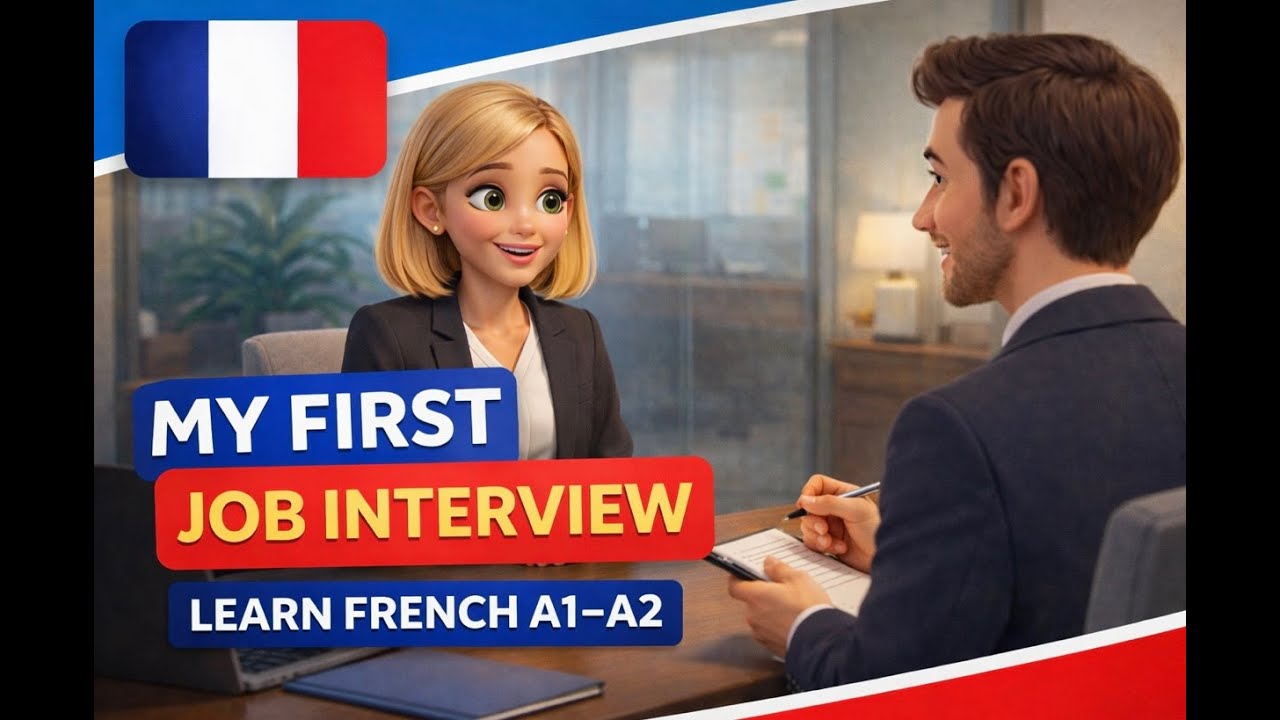 French Job Interview Vocabulary & Conversation 🇫🇷 | A1–A2 Beginners