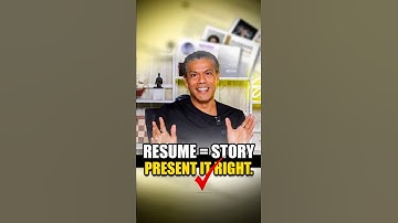 Your Resume is Your Story 💼 Present It Right! ✅ | Sidd Ahmed