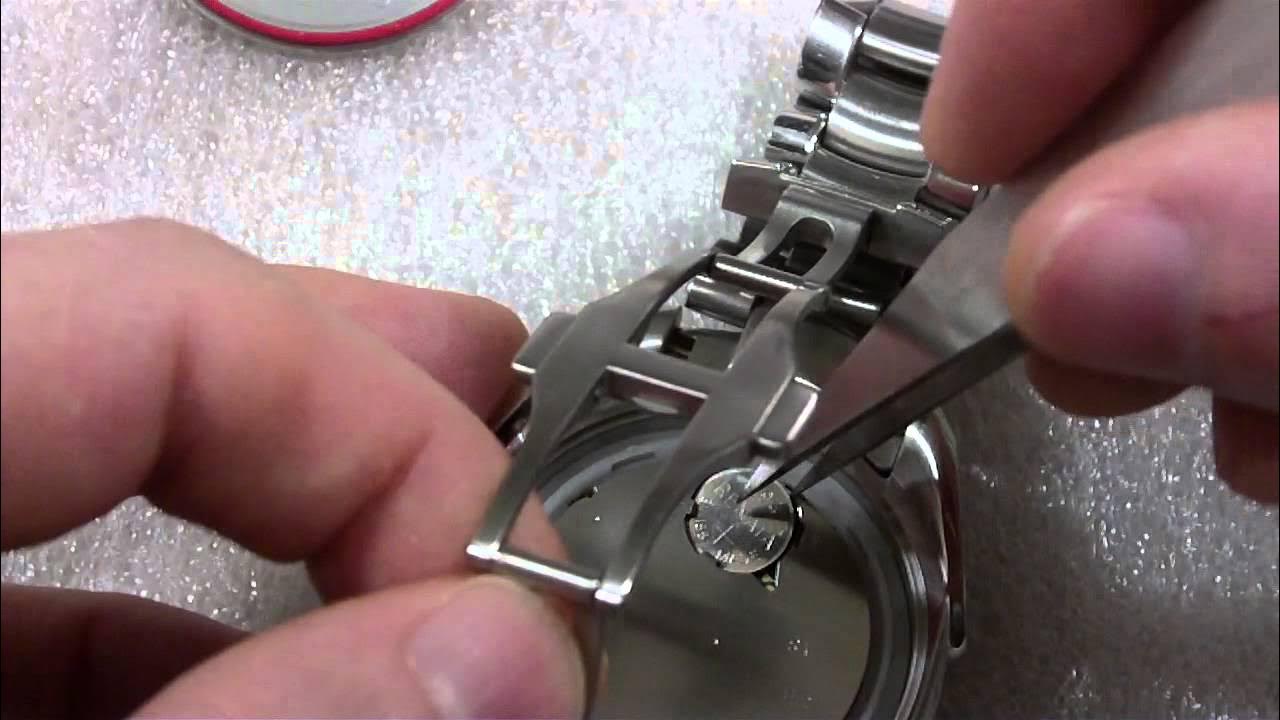 Tissot как заменить батарейку
