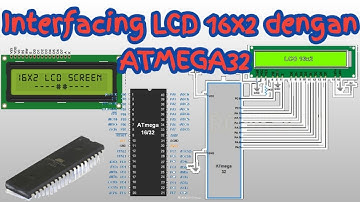 Antarmuka Atmega 32 dengan LCD 16x2