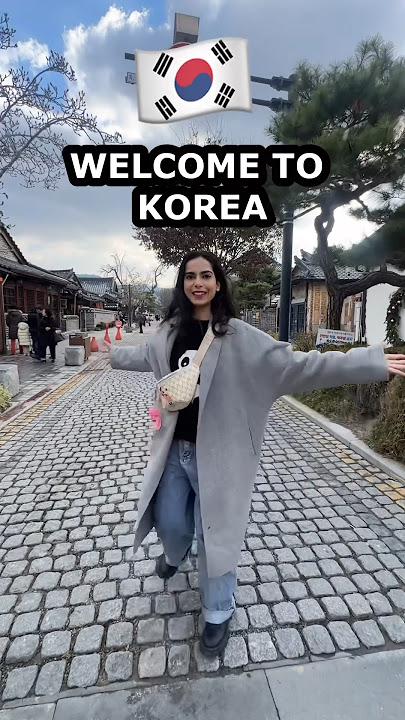 Cutest Korean Village🇰🇷📍#Korea #minivlog #trending