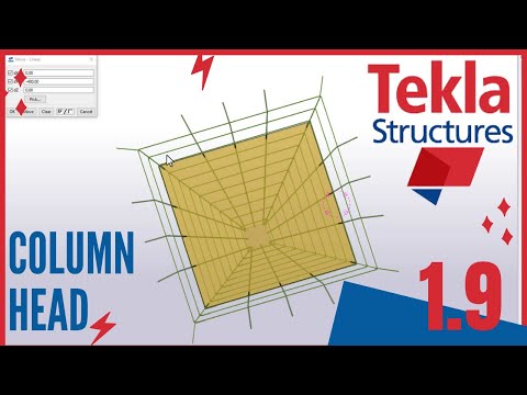 1 9    ازاي ترسم تسليح تيجان الاعمدة على برنامج تكلا