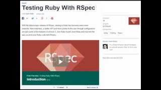 Testing Ruby With RSpec tutsplus for free