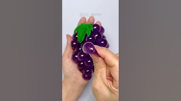 포도 말랑이 만들기🍇 Grape Squishy DIY with Nano Tape! #실리콘 테이프😂