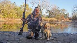 Hunting Ducks and Breaking Ice on My New Farm Pond! (Solo Limit)