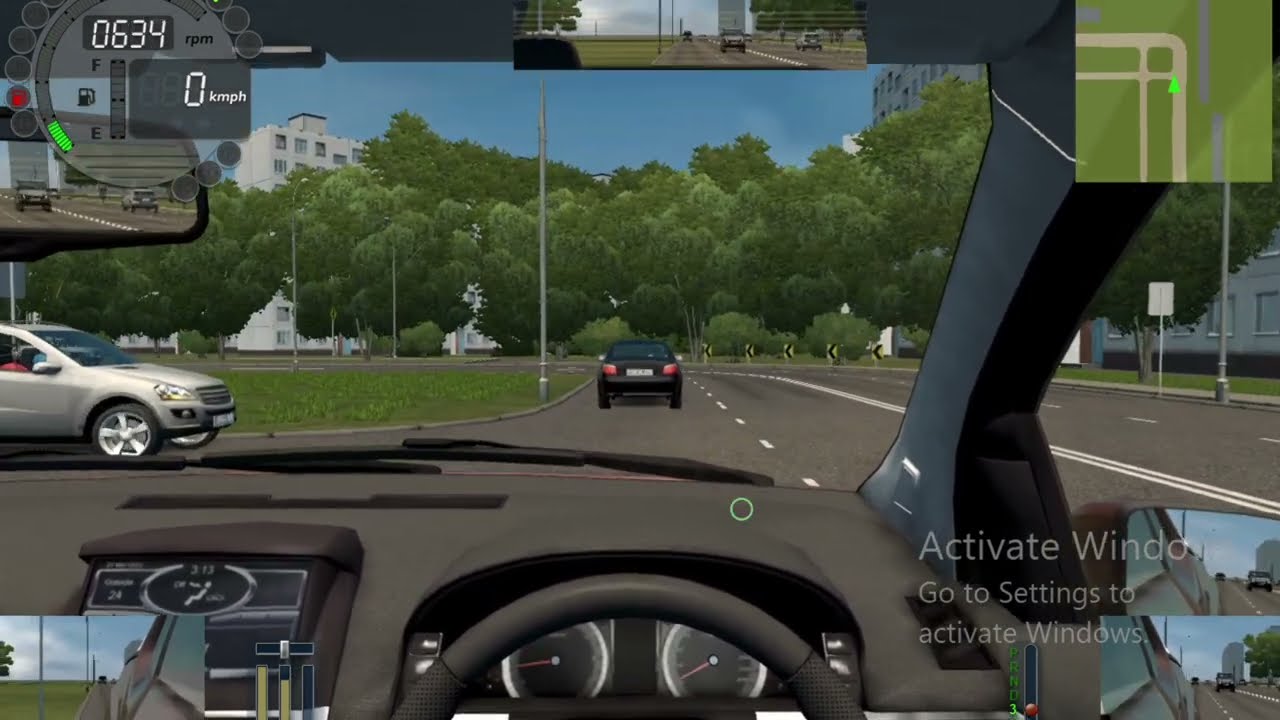 City Car Driving on Macbook Pro M1 14" - MacOS Parallels Desktop 18 + Win11 + Logitech G920