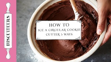 How to Ice a Circle Sugar Cookie Cutter 5 ways | Hand-Iced Biscuits | Biscuiteers Baking Company