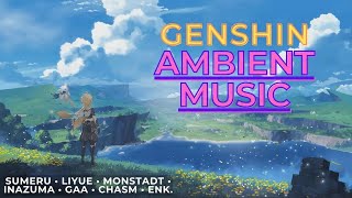 Genshin Sleep music 原神 3 hrs | Genshin ambient music, study music, bgm | Genshin OST soundtrack