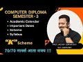 MSBTE | Diploma Second Year Computer | SEM - 3 ( K Scheme ) Introduction | Syllabus