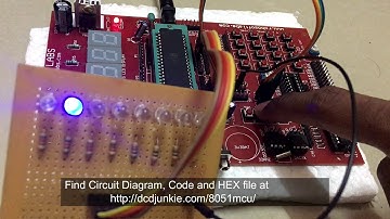 LEDs Controlled through Switches connected to 8051
