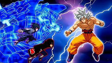 Sasuke Rinnegan V3 OP & Itachi S1 OP VS Son Goku V3.4 OP (all form) in Jumpforce Mugen