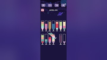 water sort puzzle -sort color puzzle game level 216