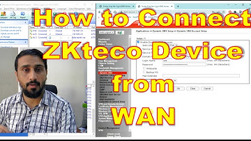 How to Connect ZKteco Attendance machine from WAN Remote location download log Port Forwarding ddns