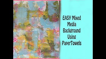 EASY Mixed Media Background #mixedmediaartbackground #mixedmediaarttutorials #tutorials