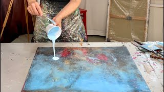 WOW! Structure + Abstract Acrylic Techniques - Layering - DIY