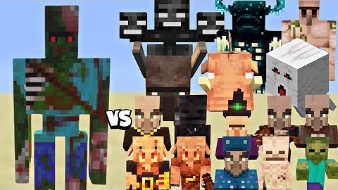 Minecraft Mobs vs Mutant Zombie Villager – Epic Battle! (Who Will Win?)