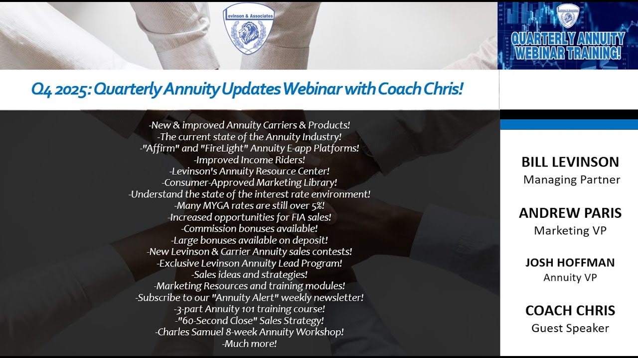 Q4 2025: Quarterly Annuity Updates Webinar with Coach Chris! - YouTube