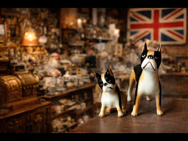 アフタヌーンティー　犬　レア　ぬいぐるみ　首輪付き　エアデールテリア　インテリア アフタヌーンティー 犬 レア ぬいぐるみ 首輪付き エアデールテリア