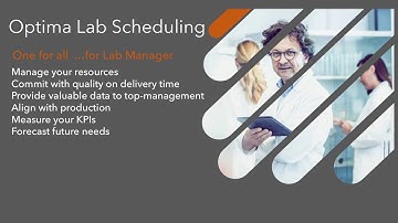 Optima Lab Scheduling