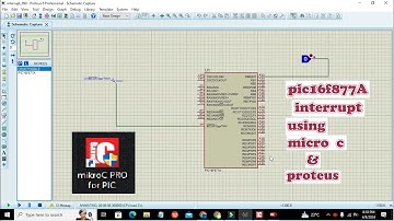 simulation of pic16f877A interrupt in proteus and micro c