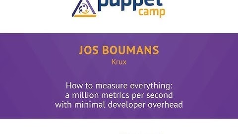 Puppet Camp Berlin 2014: Jos Boumans | How to measure everything