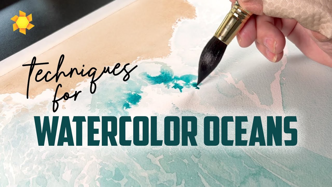 How to watercolor an ocean: Easy & Hard