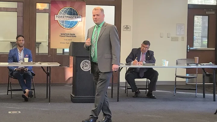 Lonnie Fowler - Winter Park Toastmasters - 1/7/22