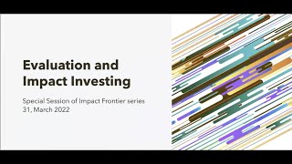 Impact Evaluation & Impact Management with Jane Reisman, Veronica Olazabal, and John Sherman Wealth