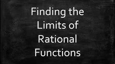 Finding the Limits of Rational Functions