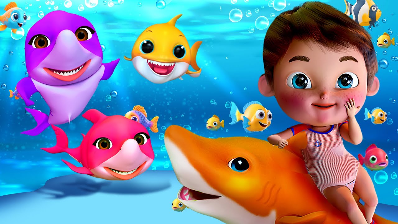 Nuota con Bebè Squalo! | Canzoni per bambini | Filastrocche e canzoni per bambini | Super Luca