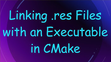 Linking .res Files with an Executable in CMake