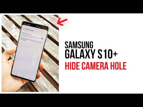 Hide camera cutouts or punch hole on Galaxy S10 or Any Android Phone