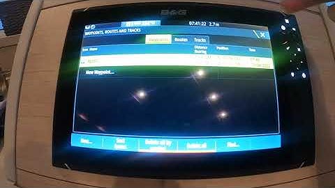 B&G Zeus 3 Chart Plotter Creating A Quick Route