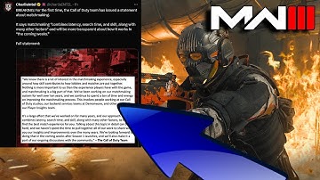 CALL OF DUTY IS FINALLY!!!! SPEAKING ON SBMM!!!!!! It