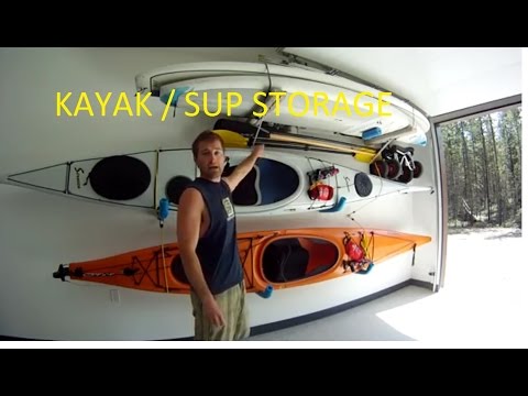 diy - easy kayak upright garage storage doovi