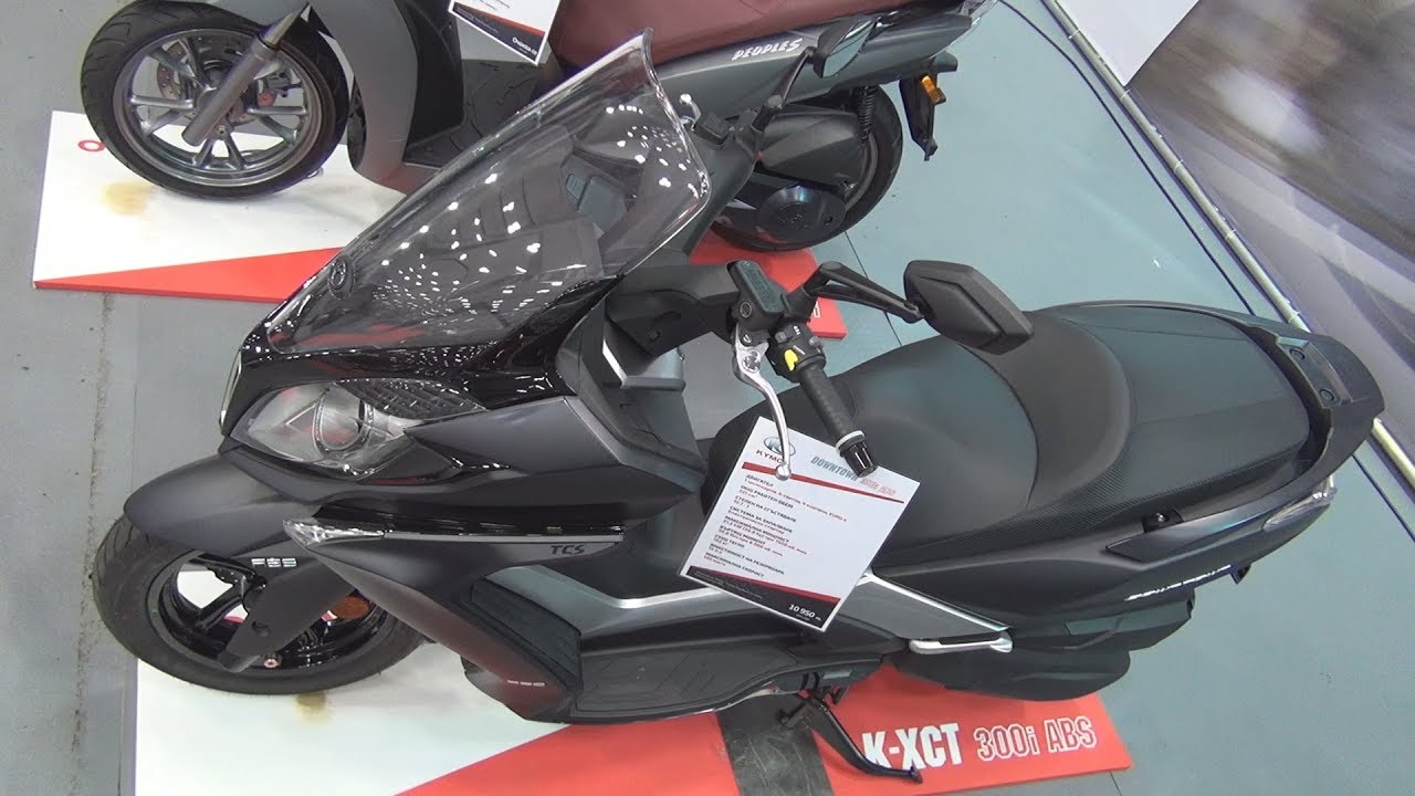 Kymco Downtown 350i ABS (2019) Exterior and Interior - YouTube