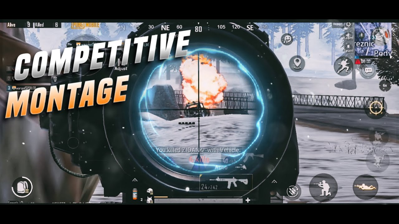 PUBG COMPETITIVE MONTAGE | SHORT MONTAGE | wargod SPOILER |