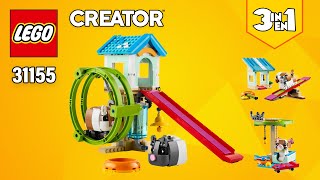 LEGO® Creator 3in1 Hamster Wheel (31155)[416 pcs] Cat Play Area & Doghouse | Building Instructions