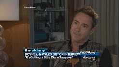Robert Downey Jr. Walks Out of Interview