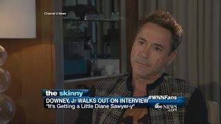 Robert Downey Jr. Walks Out of Interview