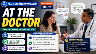 At the Doctor | Intermediate English Conversation & Listening Practice (B1–B2)