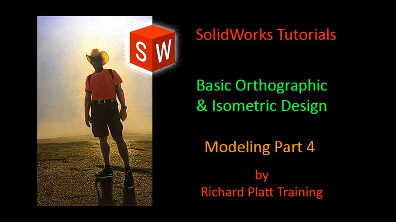 SolidWorks - Orthographic & Isometric Design - Part# 4 - YouTube
