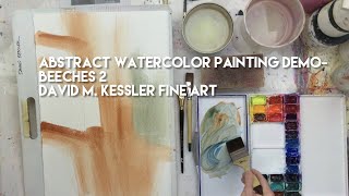 Abstract Watercolor Painting Demo