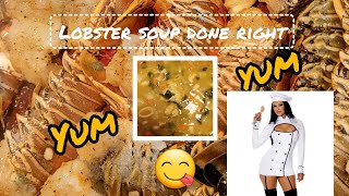 🦞 How To Cook The Best Lobster 🦞/Seafood Soup #soup #youtube #canada #jamaica #fyp