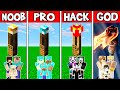 Minecraft: FAMILY TORCH HOUSE BUILD CHALLENGE - NOOB vs PRO vs HACKER vs GOD in Minecraft