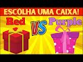 Escolha uma caixa Vermelha ou Roxa e veja a surpresa🎁Choose Your Gift Red or Purple🎁Elige Tu Regalo🎁