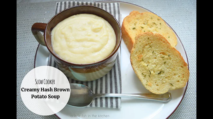 Slow Cooker Creamy Hash Brown Potato Soup | Slow Cooker Soup Recipes | Comfort Food Recipes