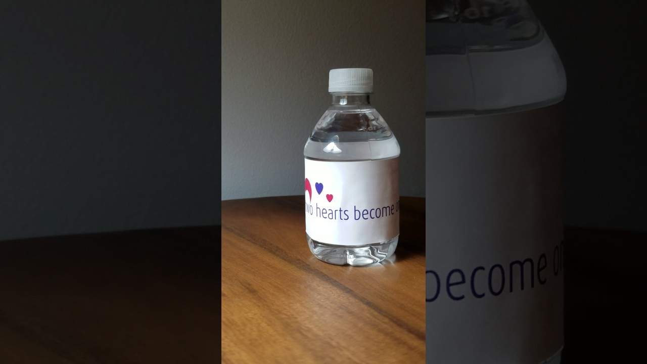 8oz. Water Bottle For Wedding