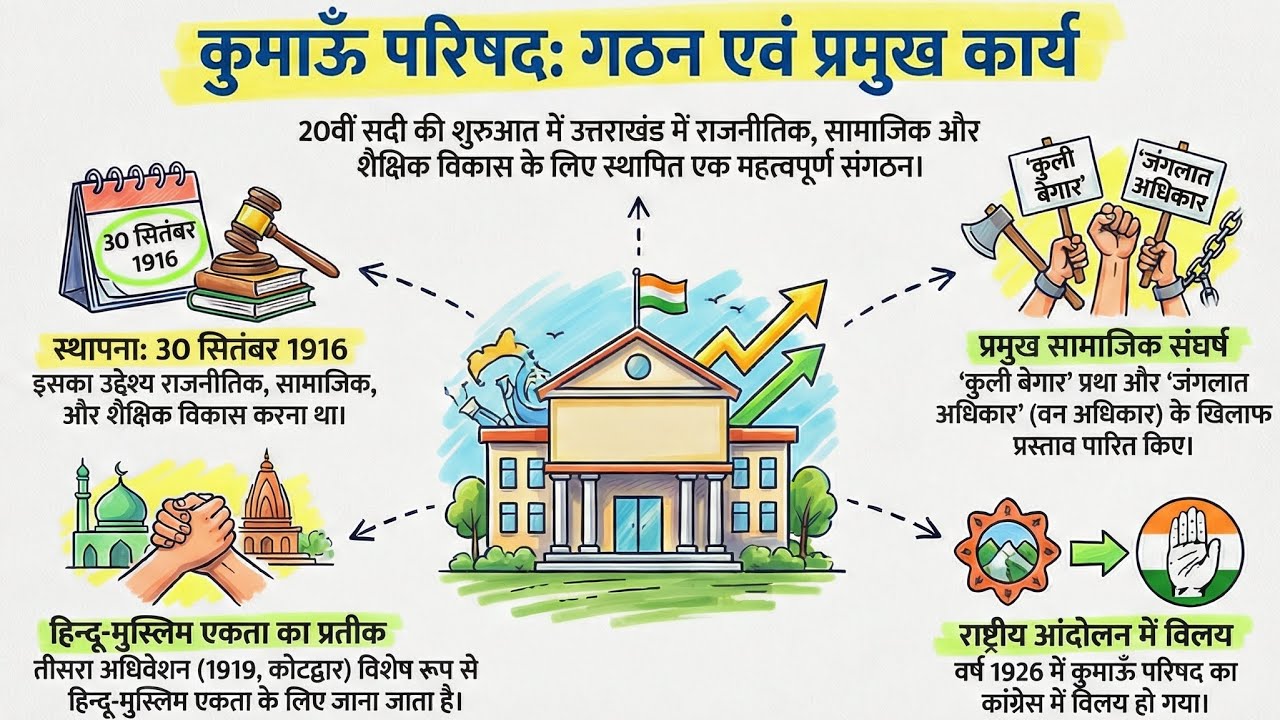 कुमाऊँ परिषद 1916 | उत्तराखंड का पहला राजनीतिक संगठन | UKPSC UKSSSC Complete History