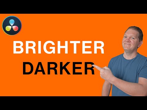 How to make your videos brighter or darker // DaVinci Resolve color grading for beginners